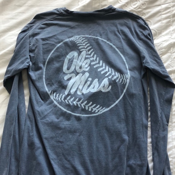 ole miss baseball long sleeve tee - Picture 3 of 3